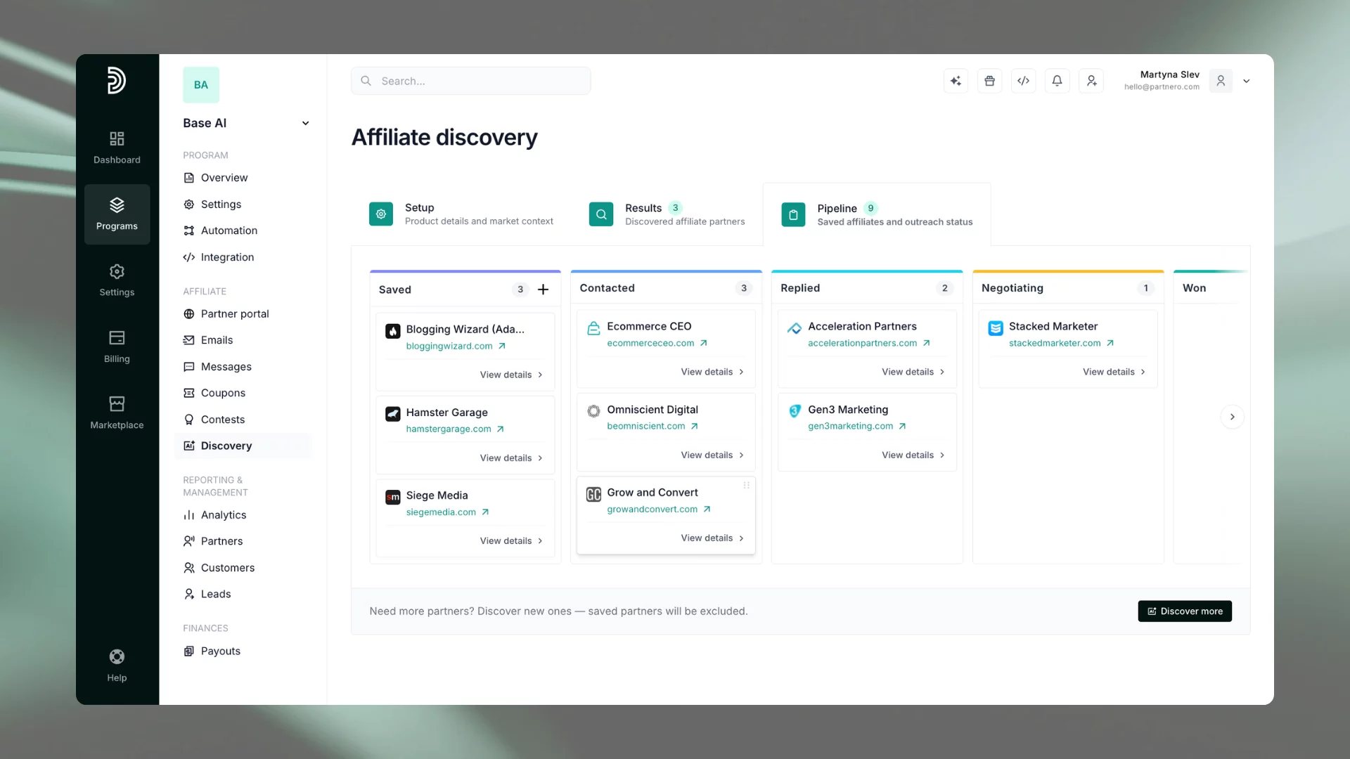 AI discovery outreach pipeline